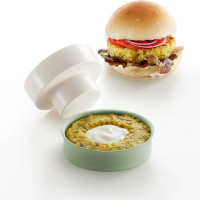 Форма для вегетарианского бургера, 11 см, ABS пластик, силикон, зеленый, LEKUE, Испания_00819240052479618297.jpg