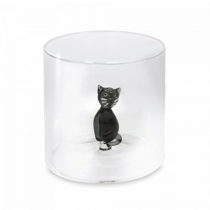 Стакан для воды «Кошка», 250 мл, стекло, серия Monterey, WD Lifestyle, Италия, Стаканы для воды
