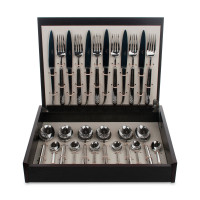 Набор столовых приборов на 6 персон, 24 предмета, стальной, серия Carre, CUTIPOL, Португалия_00792850043825625931.jpg