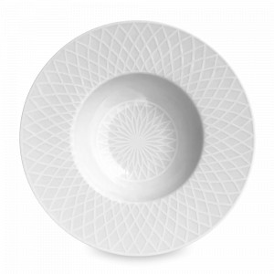 Тарелка суповая, 27 см, костяной фарфор, белый, серия White Fantasy, TAITU, Италия, Тарелки суповые белые