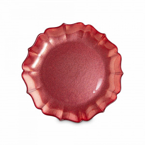 Тарелка закусочная, 21 см, стекло, красный, серия Seville, ANNA LAFARG, Китай, Тарелки