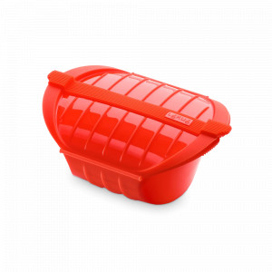 Конверт для запекания с паровой вставкой «Папильот», 1 л, 26 х 19 см, силикон, красный, LEKUE, Испания, LEKUE (Испания)