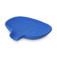 Мыльница Flow, 14 х 10 см, керамика, синий индиго, серия Bath, BERGENSON BJORN, Великобритания