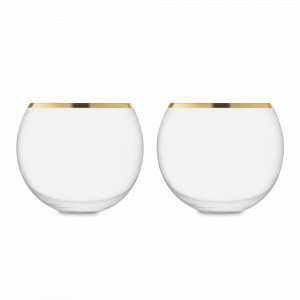 Набор из 2-х стаканов, 300 мл, стекло, прозрачный/золотой, серия Luca, LSA International, Великобритания, LSA International (Великобритания)