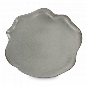 Тарелка закусочная Grey, 22.6 см, каменная керамика, серый, серия Shell, ROOMERS TABLEWARE, Нидерланды, Тарелки закусочные