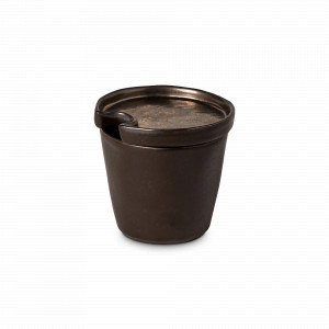 Сахарница Metal, 170 мл, керамика, коричневый, серия Lagoa, COSTA NOVA, Португалия, Сахарницы