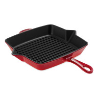 Чугунная сковорода-гриль с толстым рифленым дном квадратная, 30 х 30 см, вишневый, STAUB, Франция_00795650054447181476.jpg