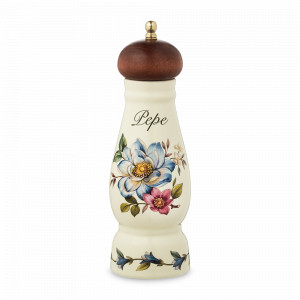 Мельница для перца, 21 см, керамика, нержавеющая сталь, декор, серия Petali Di Primavera, NUOVA CER, Италия, Мельницы для специй