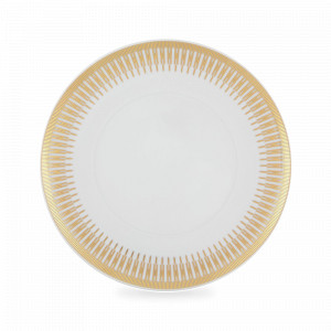 Тарелка обеденная, 29 см, фарфор, декор, серия Gold Exotic, VISTA ALEGRE, Португалия, Плоские круглые тарелки