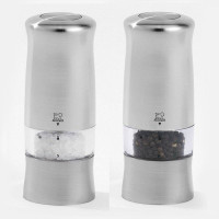 Мельница для соли электрическая 14 см, акрил/хромированный пластик, серия Zeli, PEUGEOT, Франция_00776270046395746987.jpg
