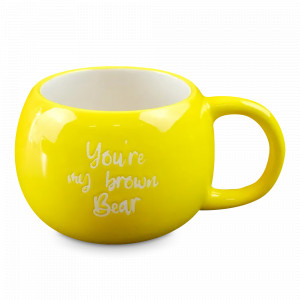 Кружка Медвежонок, 350 мл, керамика, желтый, серия Animals, REPAST, Чехия, Кружки REPAST