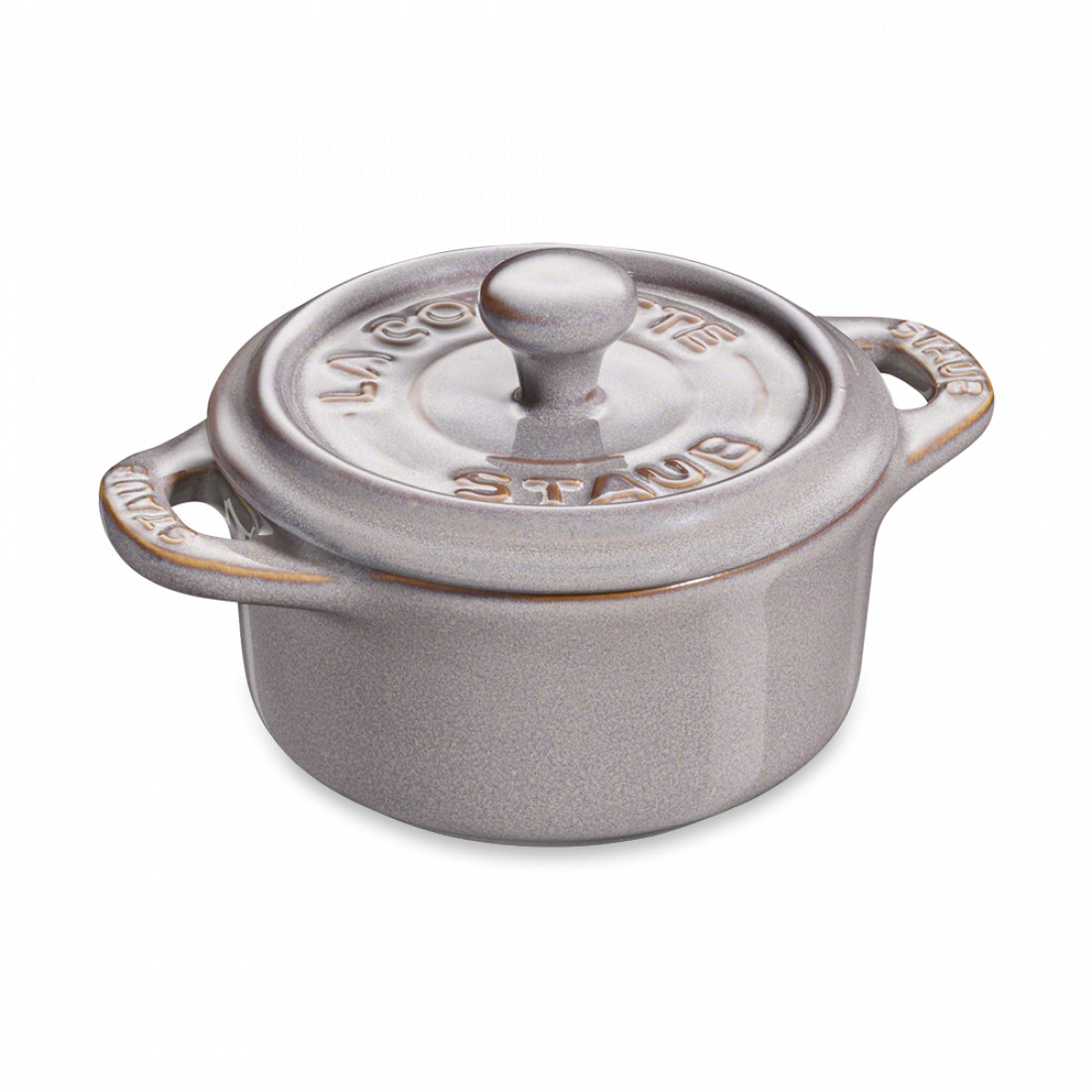 Кокот мини круглый, 10 см, керамика, серый, серия Ceramics, STAUB, Франция