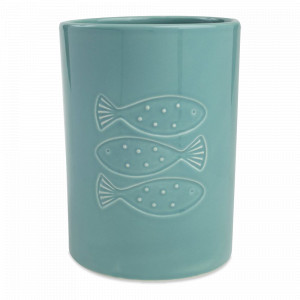 Подставка для кухонных принадлежностей Ocean, 13 х 18 см, керамика, бирюзовый, T&amp;G, Великобритания, T&G (Великобритания)