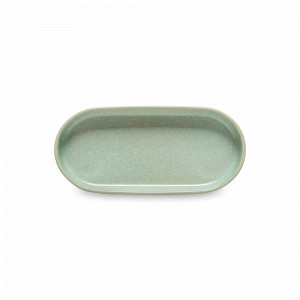 Блюдо овальное Bay leaf, 21 х 10 см, керамика, оливковый, серия Redonda, COSTA NOVA, Португалия, Redonda COSTA NOVA