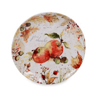 Тарелка подстановочная «Осенние краски», диаметр: 33 см, материал: керамика, декор, серия Осенние краски, Certified International, США