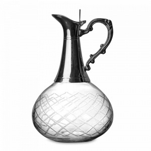 Графин Silver Plated, 1.5 л, никель, стекло, посеребрение, ROOMERS TABLEWARE, Нидерланды, Графины для водки