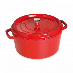 Кокот круглый, 5,2 л, 26 см, чугун, вишневый, серия La Cocotte, STAUB, Франция, STAUB (Франция)