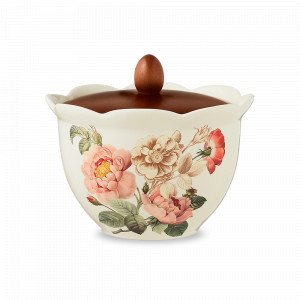 Банка для хранения сыпучих продуктов, 2 л, керамика, дерево, декор, серия Regale, NUOVA CER, Италия, Банки для продуктов