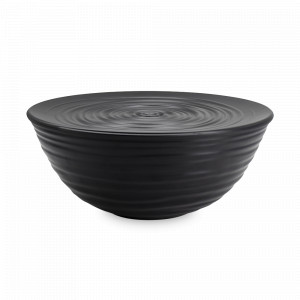Салатник с крышкой, 3,1 л, 25 см, пластик, черный, серия Tierra, GUZZINI, Италия, Посуда для пикника