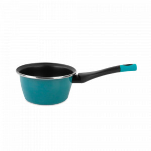 Ковш , 16 см, сталь, стеклоэмаль, бирюзовый, серия Lotus, VITRINOR, Испания, Ковшики для индукционной плиты