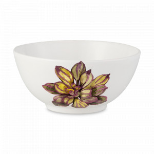 Салатник, 23 см, керамика, декор, серия Cactus, NUOVA CER, Италия, Салатники белые