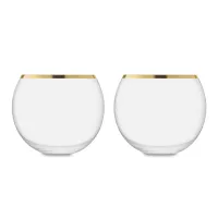 Набор из 2-х стаканов, 300 мл, стекло, прозрачный/золотой, серия Luca, LSA International, Великобритания, 