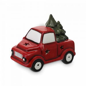 Декор новогодний с подсветкой Magic truck, 10.5 см, фарфор, серия New Year Essential, TKANO, Россия, New Year Essential TKANO