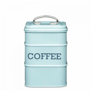 Банка для хранения, 17 х 11 см, нержавеющая сталь, голубой, серия Living Nostalgia, KITCHEN CRAFT, Великобритания, Банки для хранения Kitchen Craft