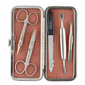 Набор маникюрный в футляре, 5 предметов, GD, Германия, Домашний маникюрный набор