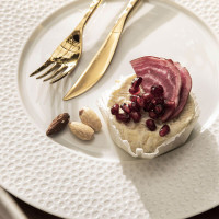 Тарелка подстановочная FRAGMENTS BLANC, 32 см, фарфор, белый, рельеф, серия Collection L, GUY DEGRENNE, Франция_00810330040006546435.jpg