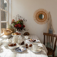 Салатник , 20 см, 1.1 л, фарфор, белый, синий, серия Santorini, LIBERTY JONES, Китай_00822870050273964102.jpg