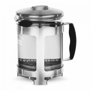 Френч - пресс Eton, 600 мл, боросиликатное стекло, нержавеющая сталь 18/10, пластик, серебристый, VITAX, Великобритания, Кофейники с прессом