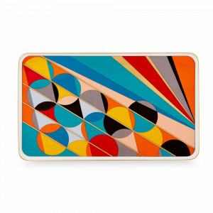 Блюдо декоративное, 42 х 25 см, фарфор, мультиколор, серия Futurismo, VISTA ALEGRE, Португалия, VISTA ALEGRE (Португалия)