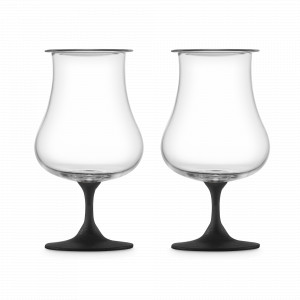 Набор из 2-х бокалов для крепких напитков, 220 мл, декор - черный, хрустальное стекло, серия Gentleman, EISCH, Германия, EISCH (Германия)