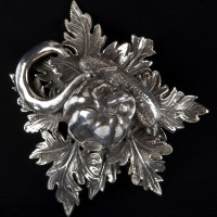 Кастрюля из нержавеющей стали, 8 л, диаметр 26 см, высота 15 см, крышка с посеребренной декорированной ручкой, серия Opus Prima, RUFFONI, Италия_00792300046098612132.jpg