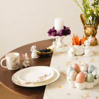 Блюдо декоративное Кролики с листом, 22 х 10 см, полирезин, белый, золотистый, серия Bunny, ANNA LAFARG, Китай_00822580083217187738.jpg