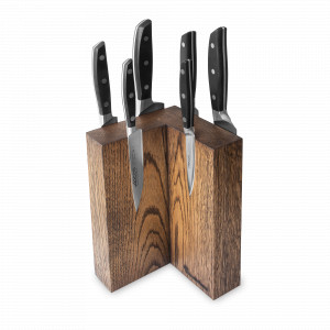 Набор из 6-ти кухонных ножей на подставке из дуба, серия Manhattan, ARCOS, Испания, Набор ножей накири