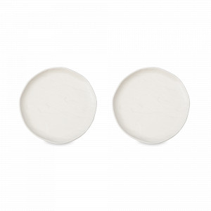 Набор из 2-х десертных тарелок, 16 см, фарфор, белый, серия White Cliffs, LIBERTY JONES, Россия, LIBERTY JONES (Россия)