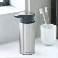 Дозатор для жидкого мыла, 16,5 см, нержавеющая сталь, пластик, стальной, серия Profile New, BRABANTIA, Бельгия_00795980054032727564.jpg