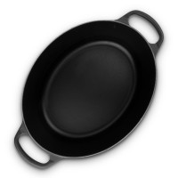 Чугунная эмалированная утятница овальная, 4,7 л, 29 см, черный, LE CREUSET, Франция_00797810040585632571.jpg