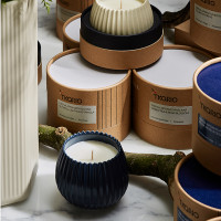 Свеча ароматическая Musk, Rose & Cedarwood, 8 см, синий, серия Edge, TKANO, Россия_00813870050450886379.jpg