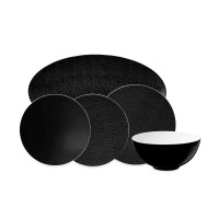 Сервиз обеденный на 6 персон, 20 предметов, серия Life Fashion Glamorous Black, SELTMANN, Германия