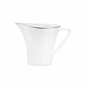 Молочник , 290 мл, костяной фарфор, белый, декор, серия Аврора Жемчуг, NARUMI, Япония, NARUMI (Япония)