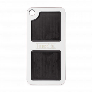 Подставка кухонная универсальная, 20 х 10 см, композитный материал, белый, черный, серия ProFashion, ComposeEat, Россия, Подставки для кухонных аксессуаров