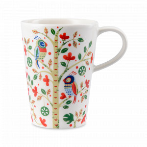 Кружка Love Birds, 350 мл, фарфор, белый, декор, серия Birds of Paradise, LIBERTY JONES, Россия, Birds of Paradise LIBERTY JONES