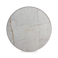 Доска круглая для нарезки и сервировки с желобом, 24 см, мраморный Грейс, композитный материал, серия Fashion, ComposeEat, Россия_00821130040574825905.jpg