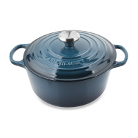 Кастрюля с крышкой , 4,2 л, 24 см, чугун, лазурь, серия Deep Teal, LE CREUSET, Франция