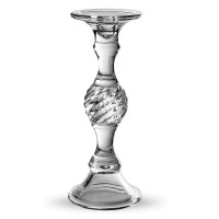 Подсвечник, 30 см, стекло, прозрачный, Rasteli, Бельгия