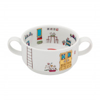 Набор из 3-х детских суповых чашек «Домик», фарфор, декор, VISTA ALEGRE, Португалия_00806300060221481490.jpg