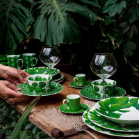 Салатник индивидуальный, 12,5 см, костяной фарфор, белый, зеленый, серия Cactus, TAITU, Италия_00809500057374986901.jpg